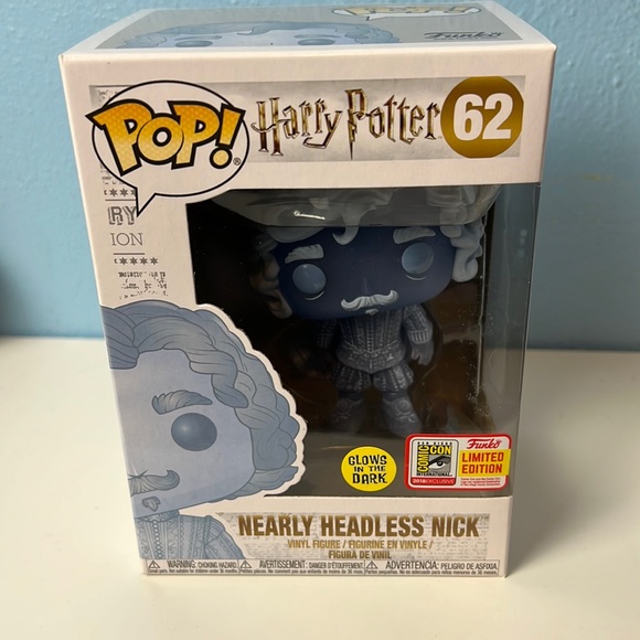 Funko Other - Funko Pop Harry Potter Nearly Headless Nick 62 2018 SDCC Exclusive Stick…